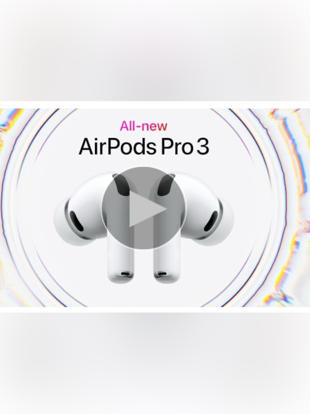 Apple AirPods Pro 3 Wireless Earbuds - White